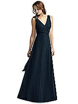 Front View Thumbnail - Midnight Gold Thread Bridesmaid Style Layla