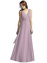 Front View Thumbnail - Suede Rose Silver Thread Bridesmaid Style Layla