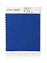 Front View Thumbnail - Sapphire Matte Satin Fabric Swatch