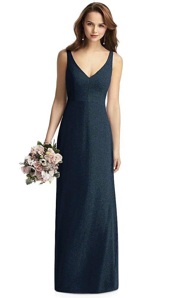 Front View - Midnight Gold Thread Bridesmaid Style Peyton