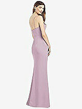 Rear View Thumbnail - Suede Rose Spaghetti Strap A-line Crepe Dress with Pockets