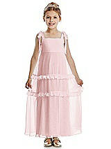 Front View Thumbnail - Ballet Pink Flower Girl Dress FL4071