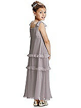 Rear View Thumbnail - Cashmere Gray Flower Girl Dress FL4071
