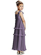 Rear View Thumbnail - Lavender Flower Girl Dress FL4071