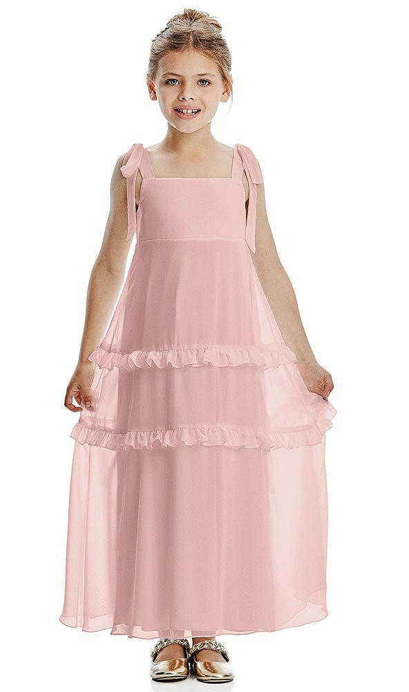 Front View - Rose - PANTONE Rose Quartz Flower Girl Dress FL4071