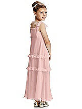 Rear View Thumbnail - Rose - PANTONE Rose Quartz Flower Girl Dress FL4071