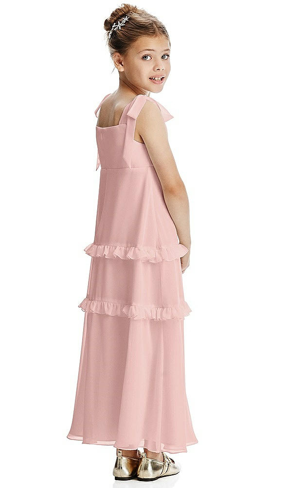 Back View - Rose - PANTONE Rose Quartz Flower Girl Dress FL4071