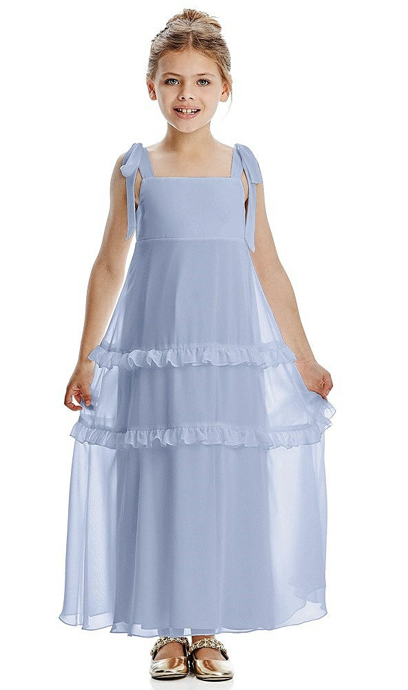 Front View - Sky Blue Flower Girl Dress FL4071