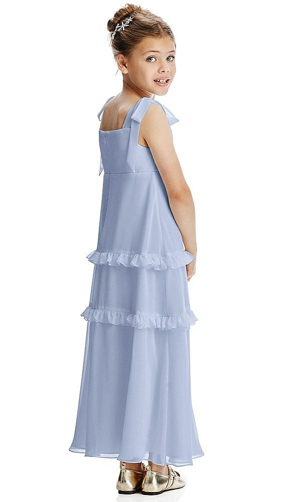 Back View - Sky Blue Flower Girl Dress FL4071