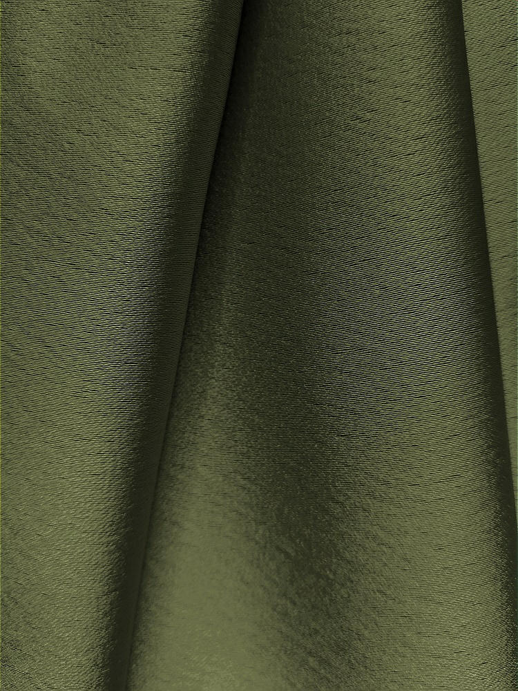 Front View - Olive Green Lux Charmeuse Fabric by the yard
