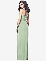 Alt View 2 Thumbnail - Celadon One-Shoulder Draped Maxi Dress with Front Slit - Aeryn