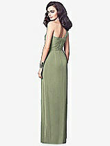 Alt View 2 Thumbnail - Sage One-Shoulder Draped Maxi Dress with Front Slit - Aeryn