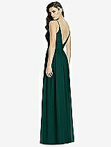 Rear View Thumbnail - Evergreen Deep V-Back Shirred Maxi Dress - Ensley