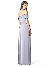 Rear View Thumbnail - Silver Dove Off-the-Shoulder Ruched Chiffon Maxi Dress - Alessia