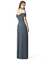 Rear View Thumbnail - Silverstone Off-the-Shoulder Ruched Chiffon Maxi Dress - Alessia
