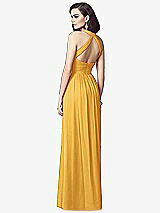 Rear View Thumbnail - NYC Yellow Ruched Halter Open-Back Maxi Dress - Jada