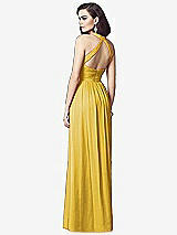 Rear View Thumbnail - Marigold Ruched Halter Open-Back Maxi Dress - Jada