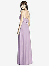 Rear View Thumbnail - Pale Purple Ruffle-Trimmed Backless Maxi Dress - Britt