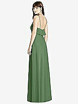 Rear View Thumbnail - Vineyard Green Ruffle-Trimmed Backless Maxi Dress - Britt