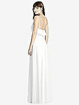 Rear View Thumbnail - White Ruffle-Trimmed Backless Maxi Dress - Britt