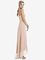 Side View Thumbnail - Cameo Scoop Neck Ruffle-Trimmed High Low Maxi Dress