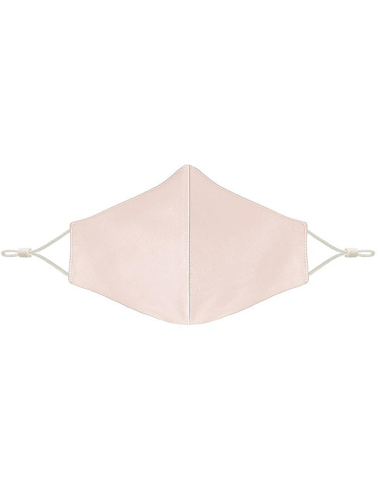 Front View - Blush Satin Twill Reusable Face Mask