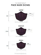 Alt View 1 Thumbnail - Aubergine Soft Jersey Reusable Face Mask