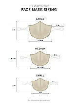 Alt View 1 Thumbnail - Champagne Soft Jersey Reusable Face Mask