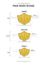 Alt View 1 Thumbnail - Marigold Soft Jersey Reusable Face Mask