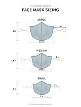 Alt View 1 Thumbnail - Mist Lux Charmeuse Reusable Face Mask