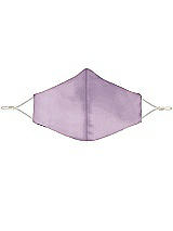 Front View Thumbnail - Pale Purple Lux Charmeuse Reusable Face Mask