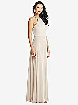 Side View Thumbnail - Oat Bella Bridesmaids Dress BB129