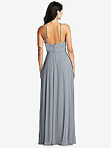 Rear View Thumbnail - Platinum Bella Bridesmaids Dress BB129