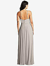 Rear View Thumbnail - Taupe Bella Bridesmaids Dress BB129