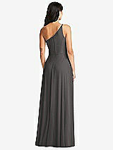 Rear View Thumbnail - Caviar Gray Bella Bridesmaids Dress BB130