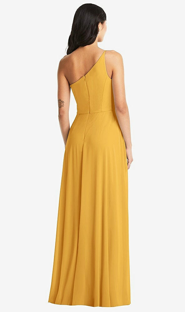 Back View - NYC Yellow Bella Bridesmaids Dress BB130