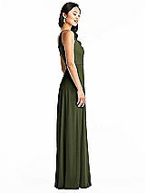 Side View Thumbnail - Olive Green Bella Bridesmaids Dress BB130