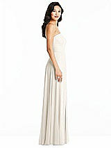 Side View Thumbnail - Ivory Bella Bridesmaids Dress BB132