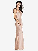 Alt View 1 Thumbnail - Cameo Ruffle Trimmed Open-Back Maxi Slip Dress