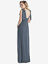 Alt View 2 Thumbnail - Silverstone Empire Waist Shirred Skirt Convertible Sash Tie Maxi Dress