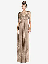 Alt View 1 Thumbnail - Topaz Empire Waist Convertible Sash Tie Lace Maxi Dress