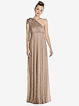 Front View Thumbnail - Topaz Empire Waist Convertible Sash Tie Lace Maxi Dress