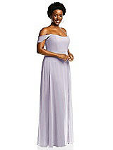 Alt View 2 Thumbnail - Moondance Off-the-Shoulder Basque Neck Maxi Dress with Flounce Sleeves