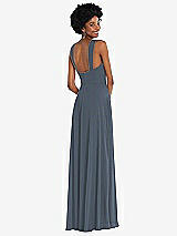 Rear View Thumbnail - Silverstone Contoured Wide Strap Sweetheart Maxi Dress