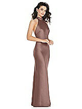 Side View Thumbnail - Sienna Scarf Tie High-Neck Halter Maxi Slip Dress