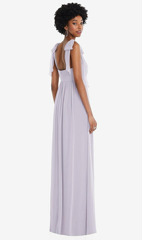 Back View - Moondance Convertible Tie-Shoulder Empire Waist Maxi Dress