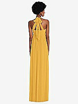 Alt View 5 Thumbnail - NYC Yellow Convertible Tie-Shoulder Empire Waist Maxi Dress