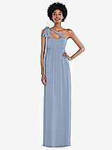 Alt View 2 Thumbnail - Cloudy Convertible Tie-Shoulder Empire Waist Maxi Dress