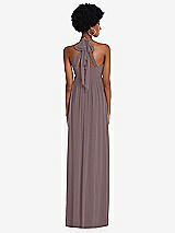 Alt View 5 Thumbnail - French Truffle Convertible Tie-Shoulder Empire Waist Maxi Dress