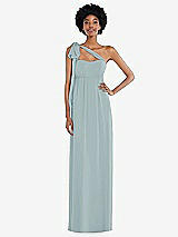 Alt View 2 Thumbnail - Morning Sky Convertible Tie-Shoulder Empire Waist Maxi Dress